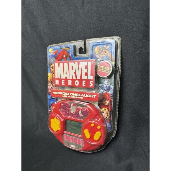 Marvel Heroes Iron Man Android Onslaught LCD Handheld Video Game 2006 NEW - Picture 3 of 8